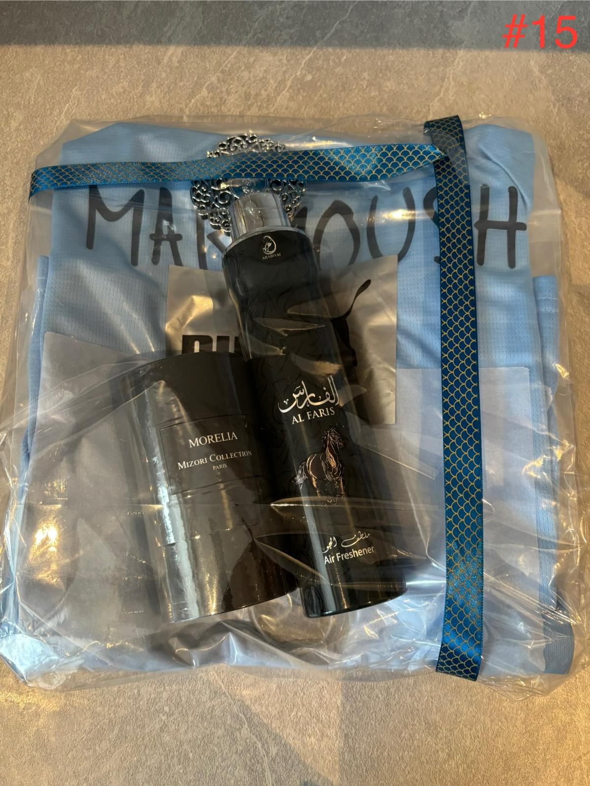 #15 Pakket - Voetbalshirt Marmoush, parfum en een huisparfum